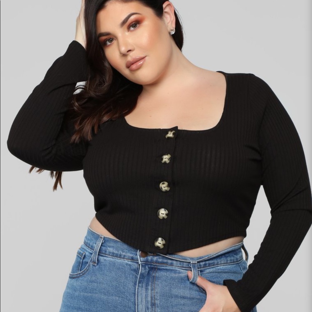 NWT Fashion Nova Plus Size Long Sleeve Shirt